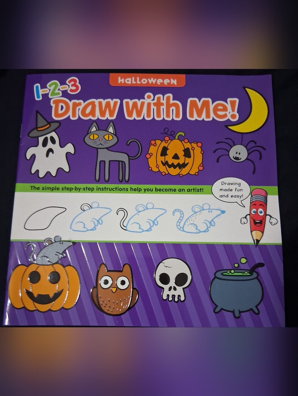 New Halloween 'Draw with Me!' Kids Drawing Book